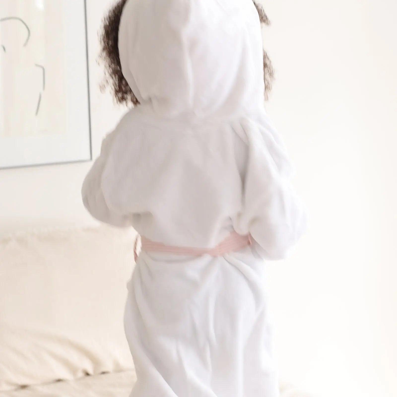 Ultimate Kids’ Plush Bathrobe - Lotus Linen