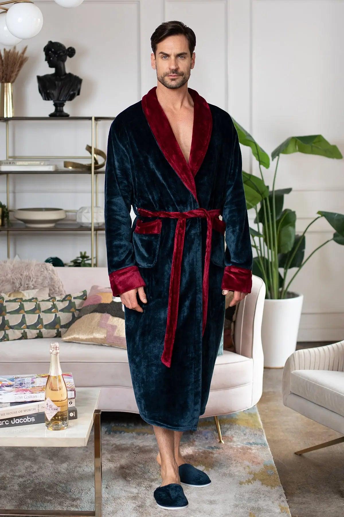 men shawl robe